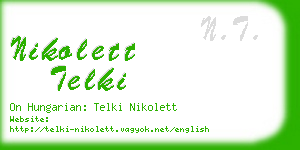 nikolett telki business card